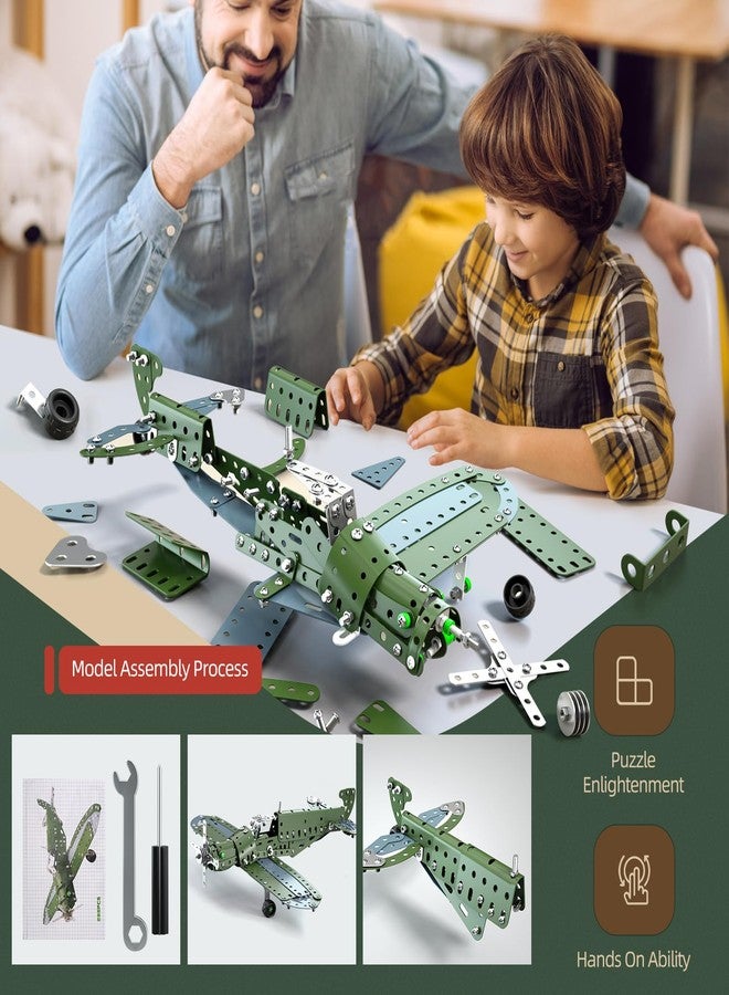 WATUDOU Model Airplane STEM Building Projects Toys - DIY Building STEM Projects Toys for Kids Boys Girls Ages 8-12-16, Assembly Science Kit Model Plane Birthday Gift Toys for Kids Boys 8 9 10 11 12 Years Old - Image 4